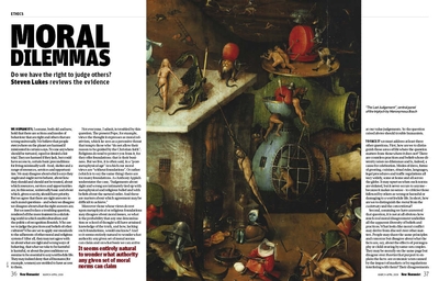 Spread from 'Moral dilemmas'